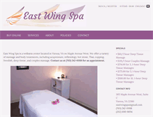 Tablet Screenshot of eastwingspa.com